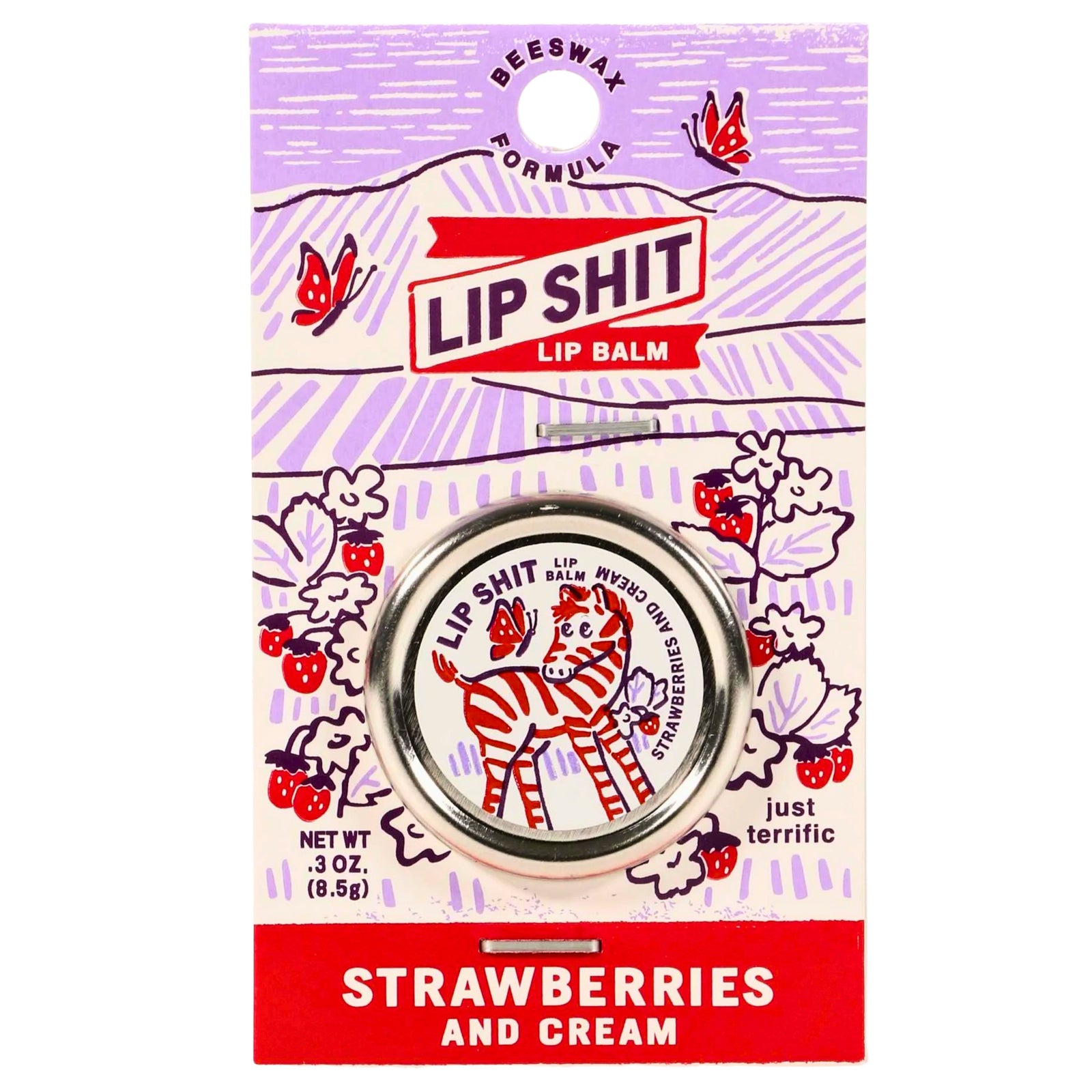 Lip Shit Lip Balm-Strawberries And Cream