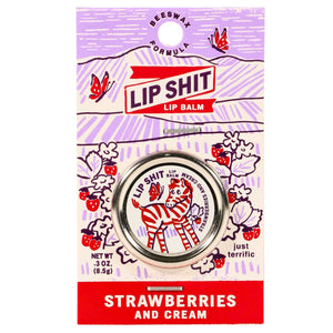 Lip Shit Lip Balm-Strawberries And Cream