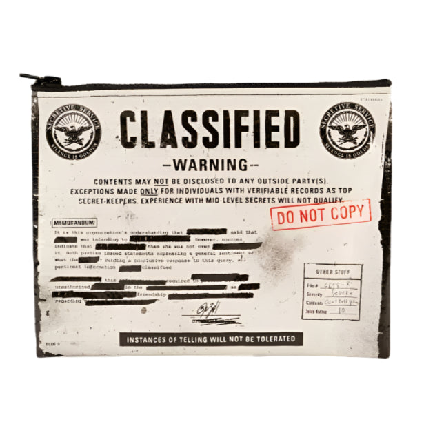 Classified Zipper Pouch