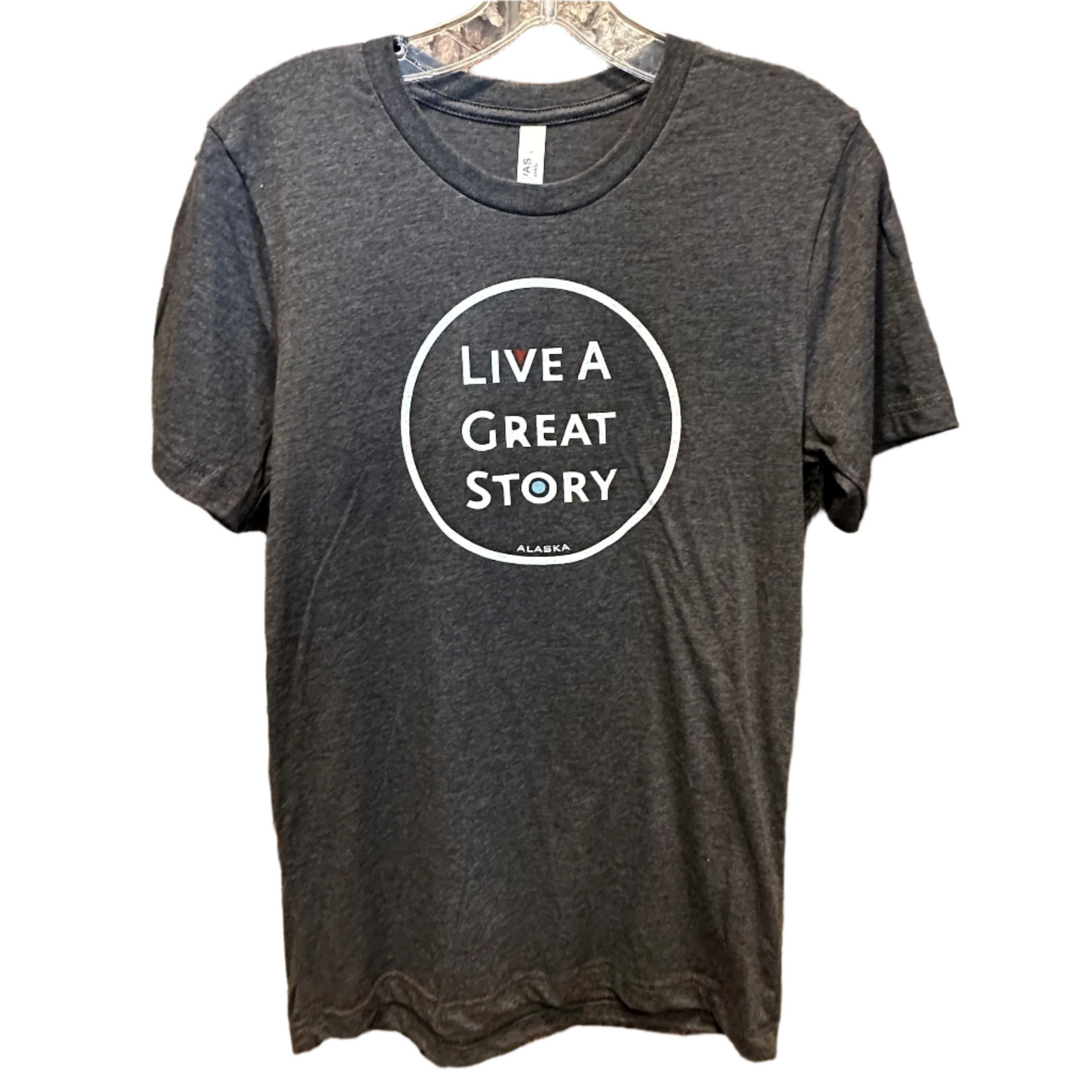 Live A Great Story Tee - Dark Grey Heather