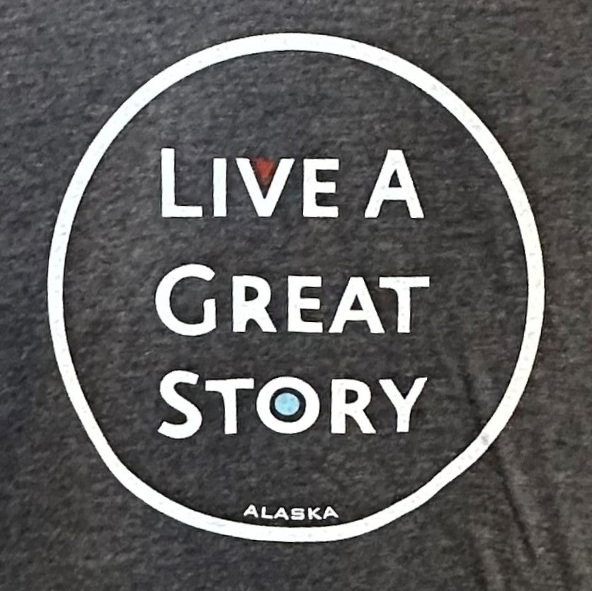 Live A Great Story Tee - Dark Grey Heather