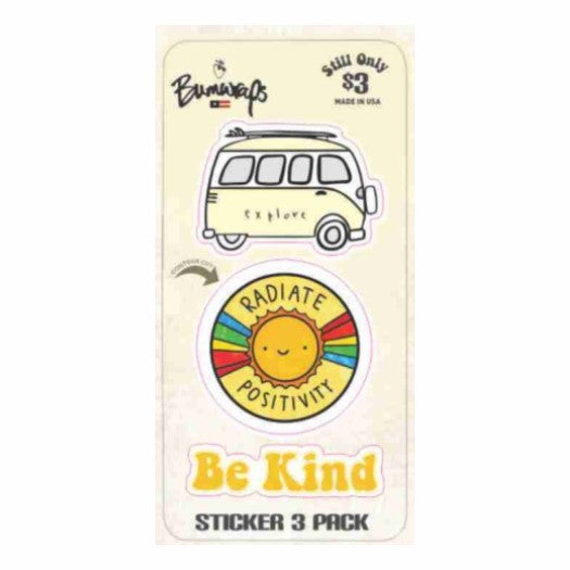 Radiate Sticker 3 Pack