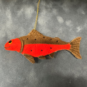 King Salmon Felt Ornament