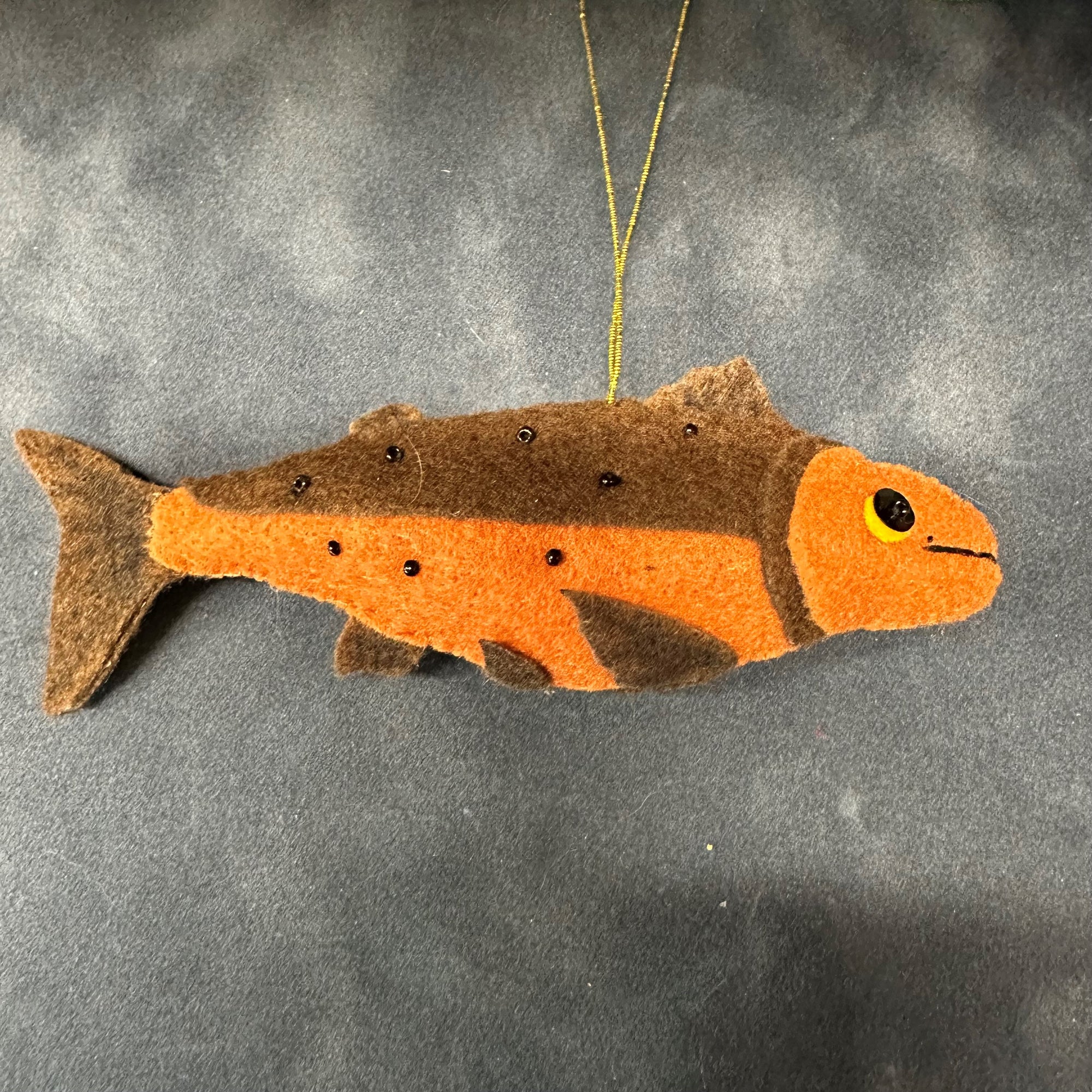 King Salmon Felt Ornament