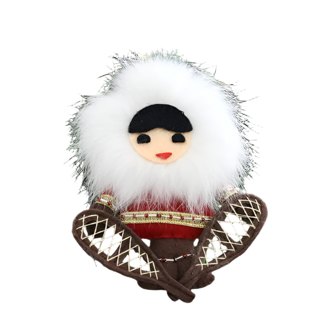 Eskimo with Snowshoes Ornament