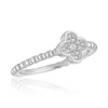 CZ Clover Stack Ring