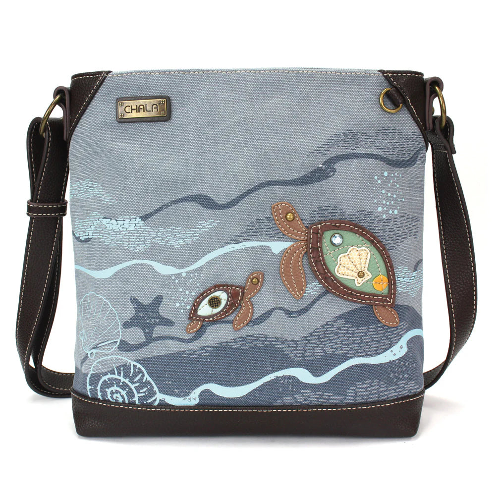 Turtle Canvas Crossbody