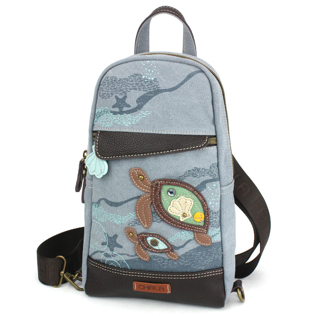 Turtles Canvas Sling Bag