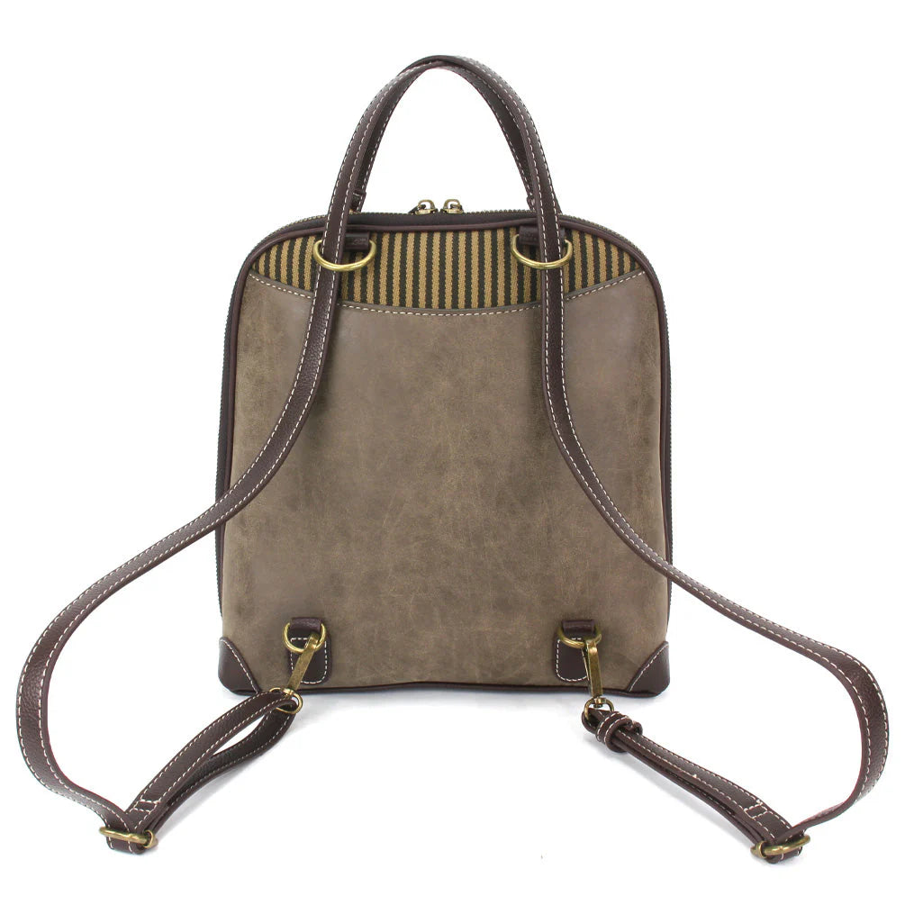 Mushroom Convertible Backpack - Stone Gray