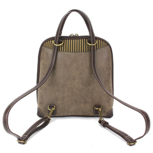 Mushroom Convertible Backpack - Stone Gray