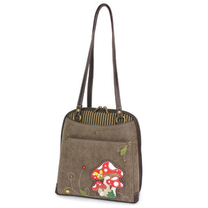 Mushroom Convertible Backpack - Stone Gray