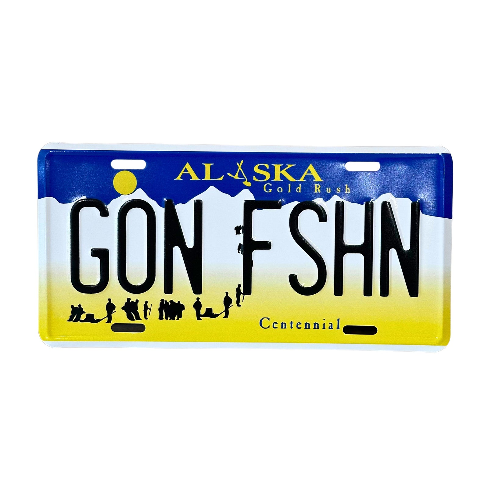 GON FSHN Alaska License Plate