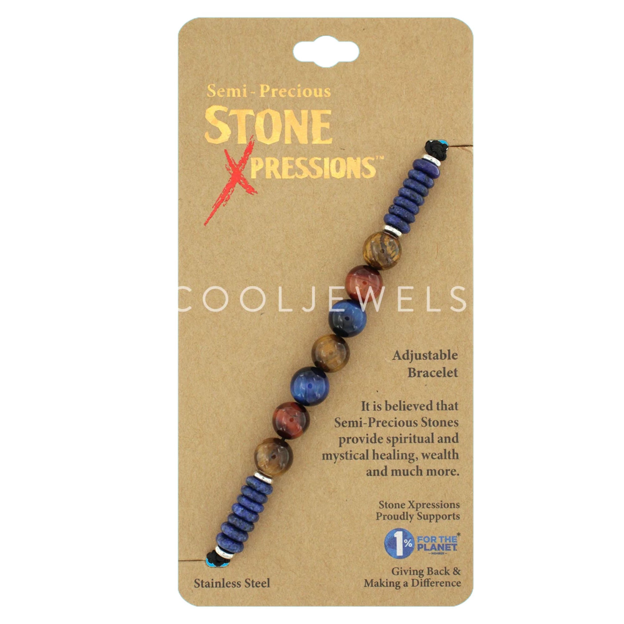 Slider Stone Beads Bracelet