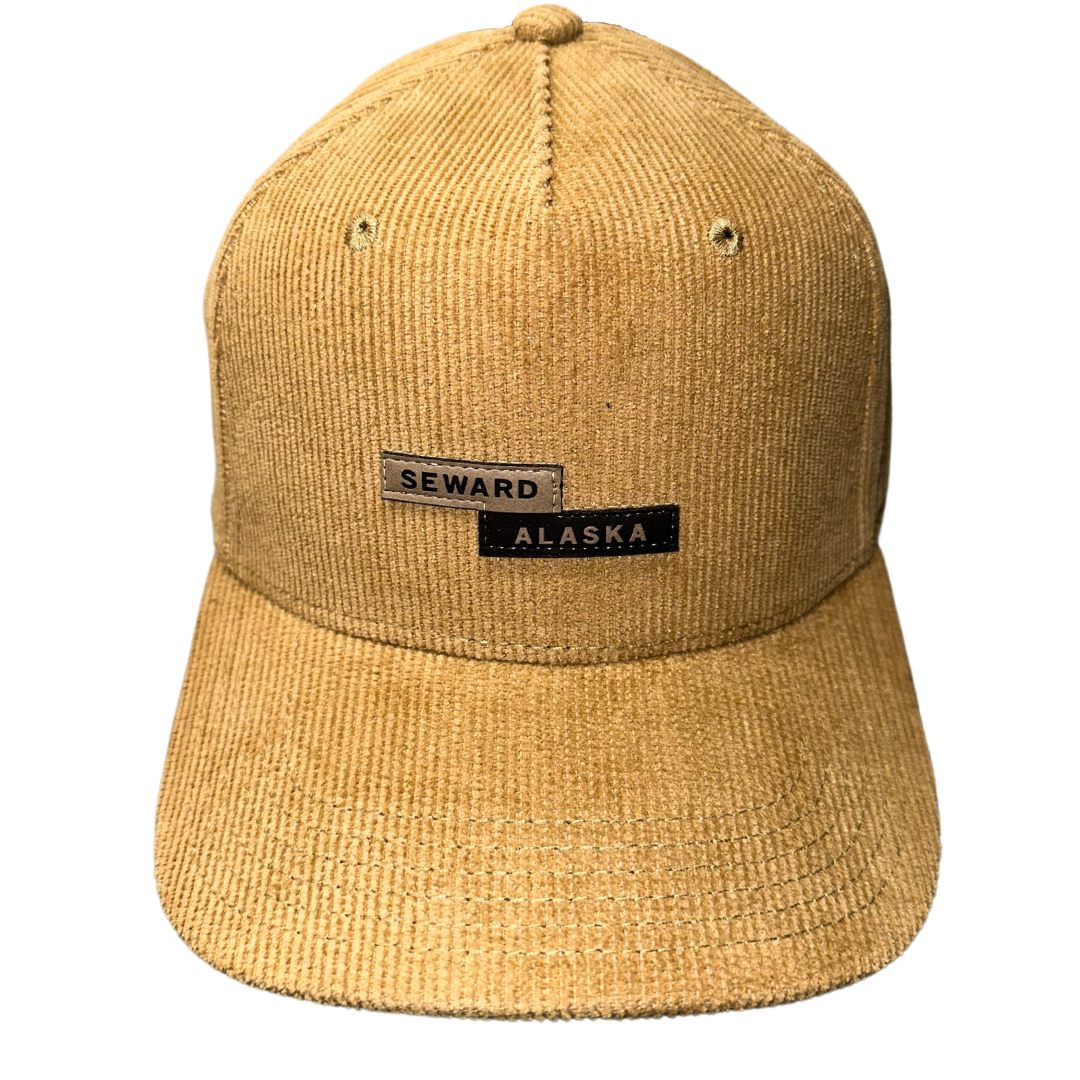 Corduroy Seward Leather Patch Hat