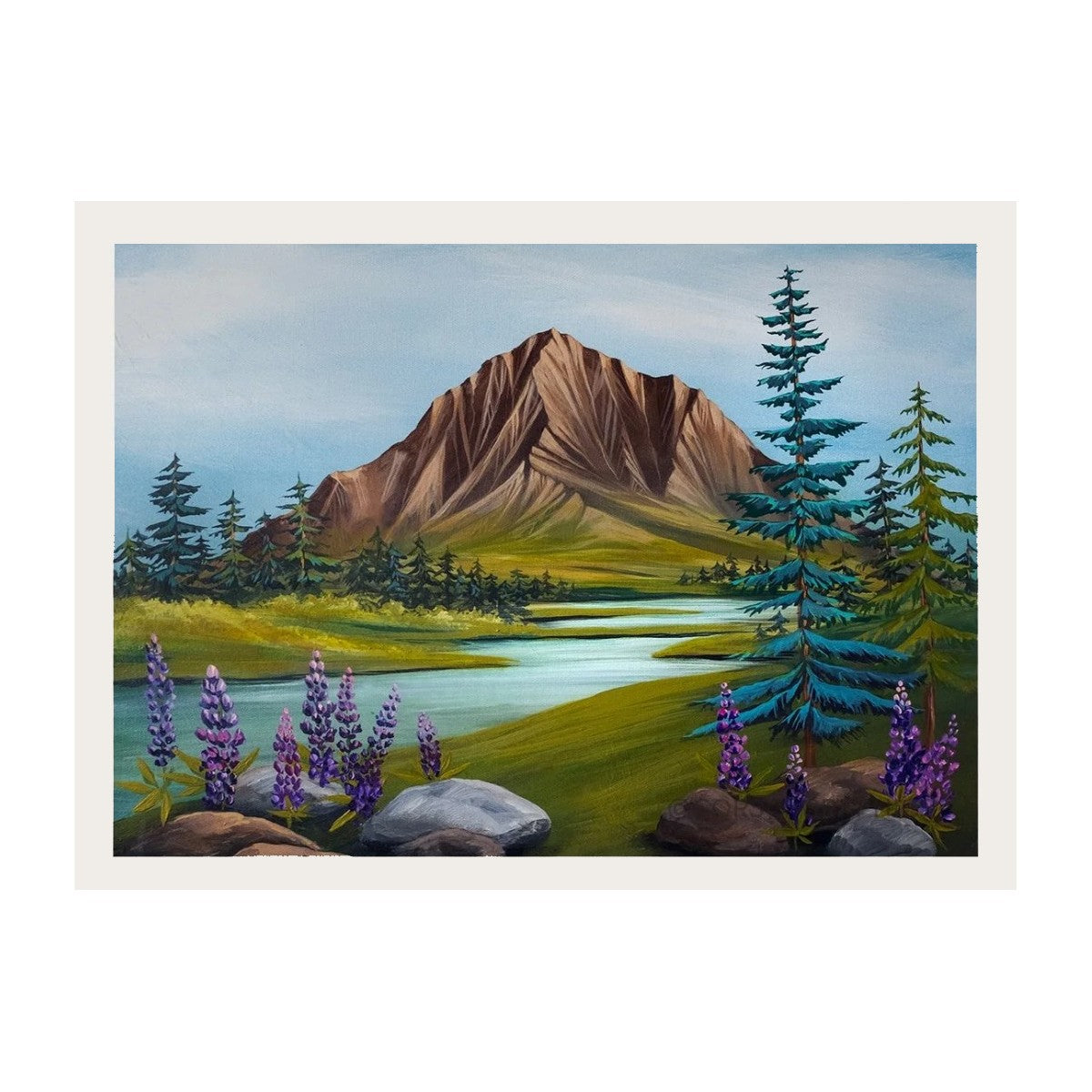 Lupine Valley Print