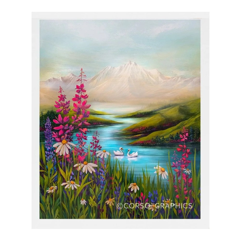 Swan Lake Print - Forests, Tides, and Treasures