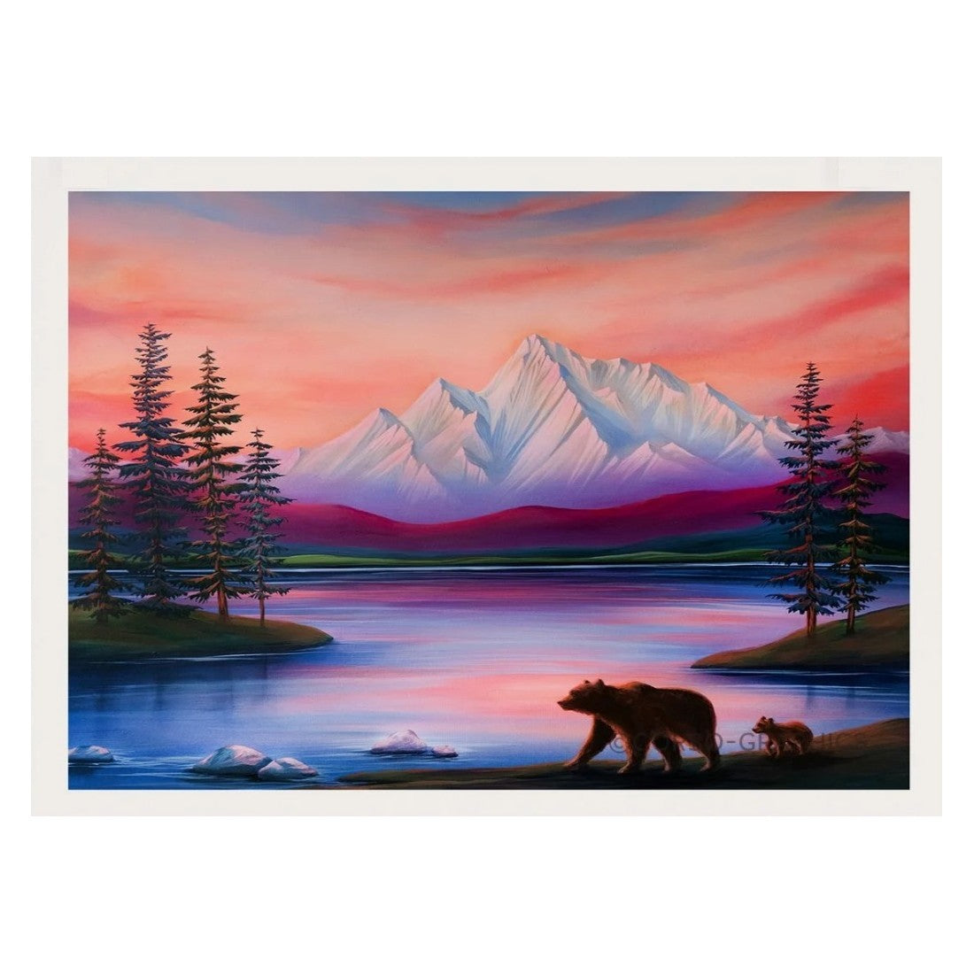 Swan Lake Print - Forests, Tides, and Treasures