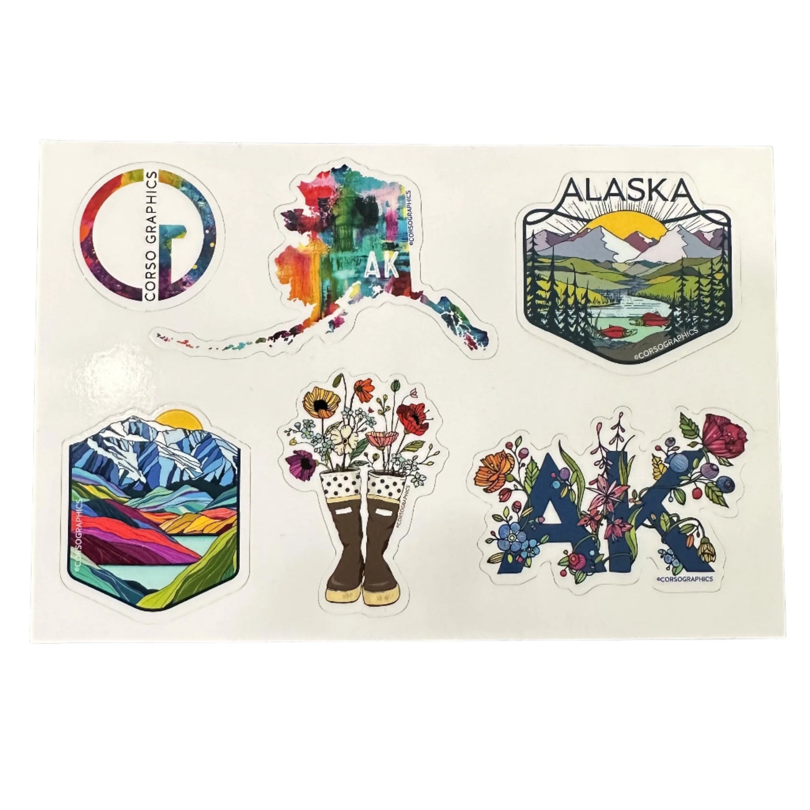 Alaska Sticker Sheet