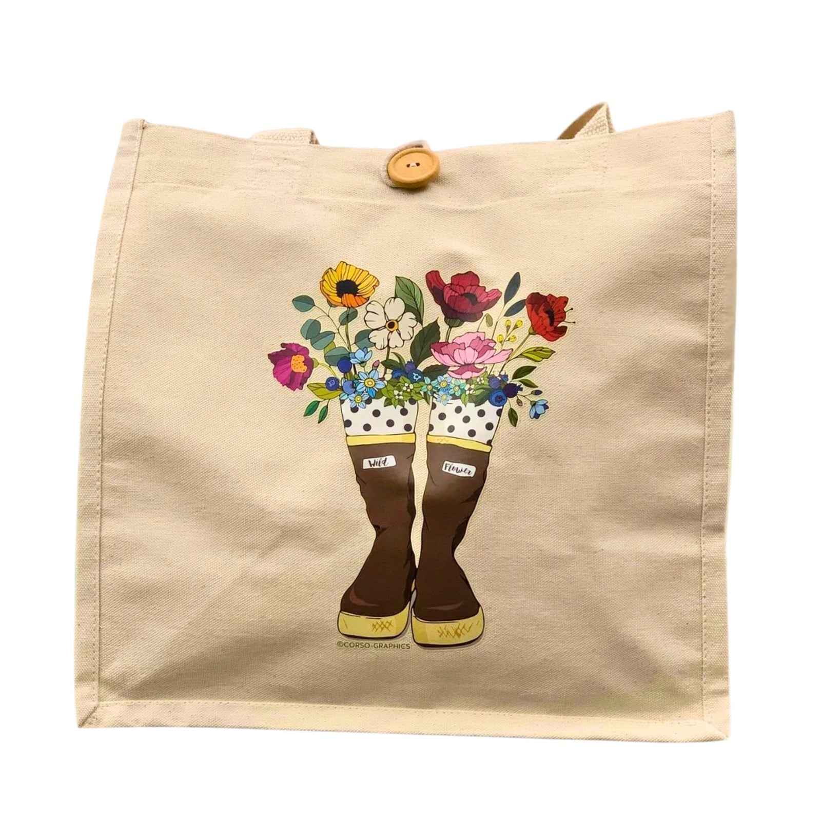 Boots N Bouquet Tote