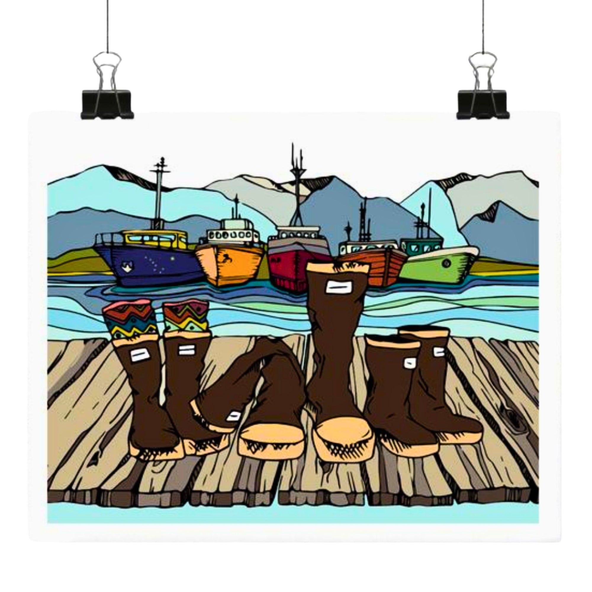 Boots and Boats Print