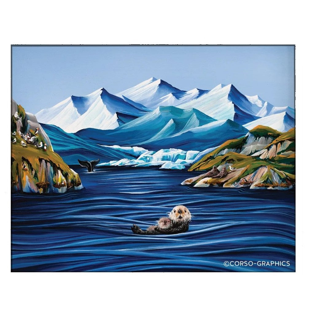 Otter Bay Framed Canvas Print