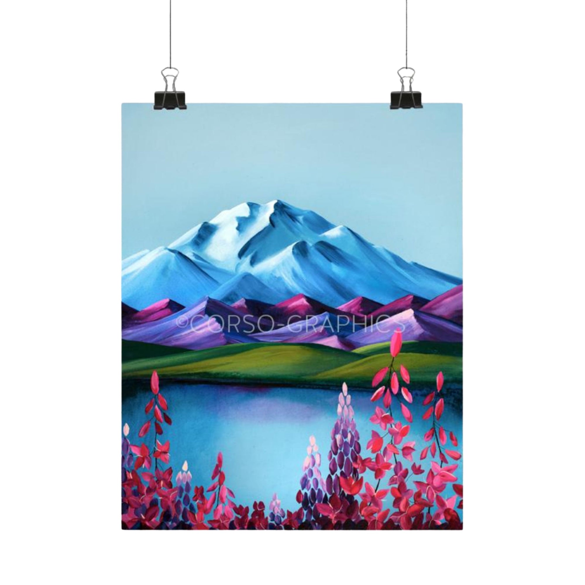 Denali Fireweed Print