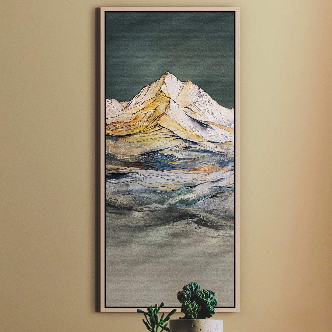 Home Framed Canvas Print