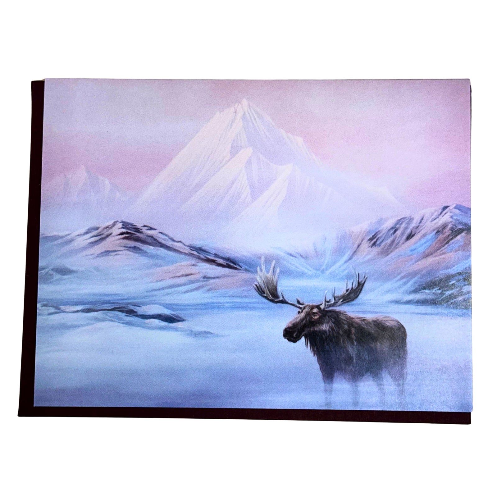 Moose in Mist - Notecard