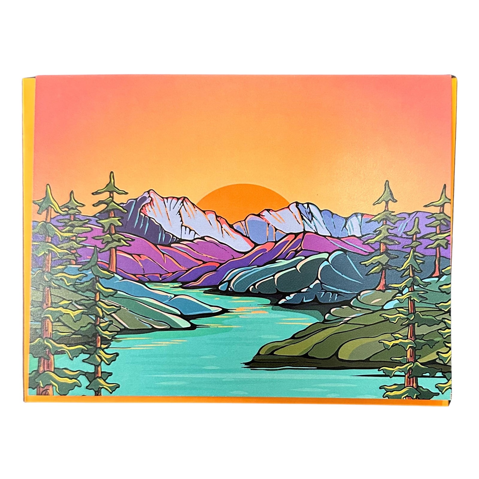 Peach Sunset - Notecard