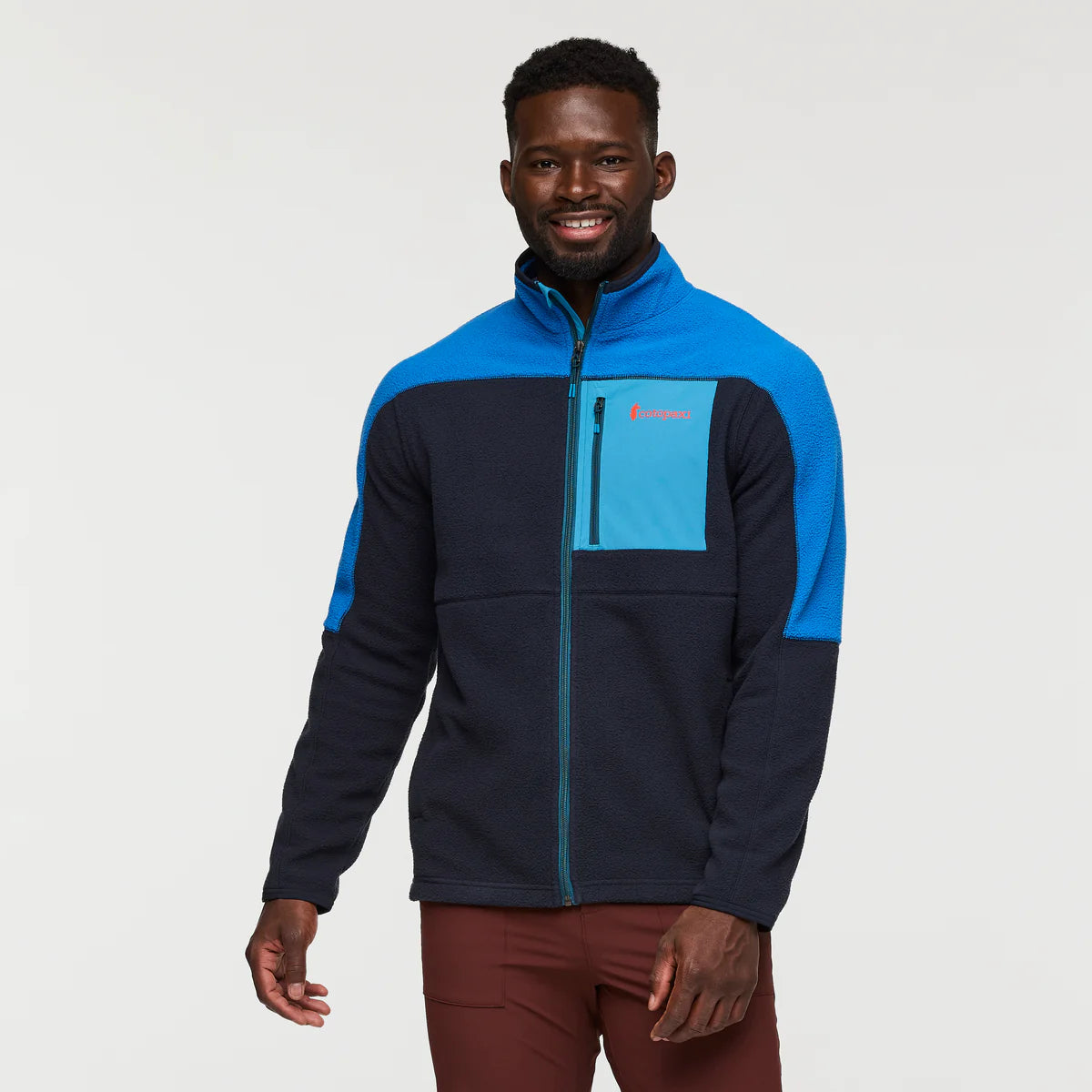 Abrazo Full Zip Fleece Jacket for Men - Atlantic and Carbon