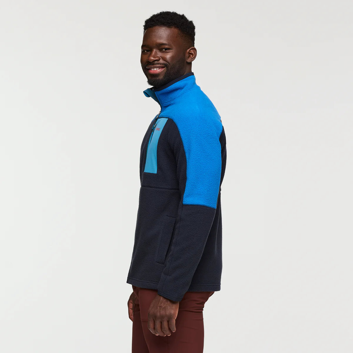Abrazo Full Zip Fleece Jacket for Men - Atlantic and Carbon