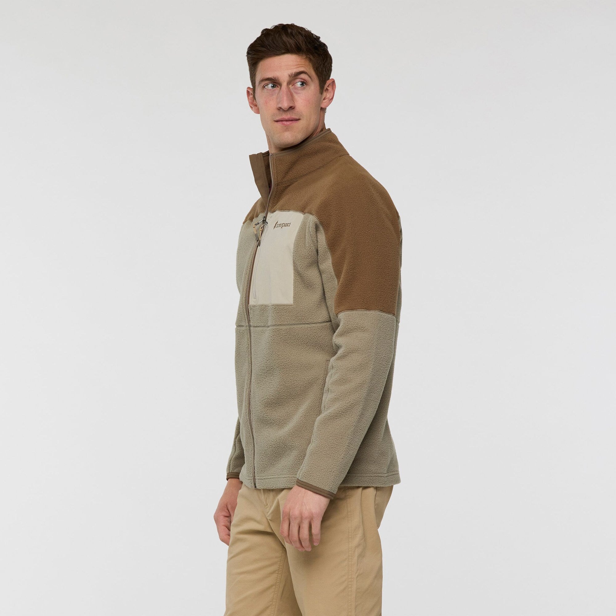 Abrazo Full Zip Fleece Jacket for Men - Dune and Stone