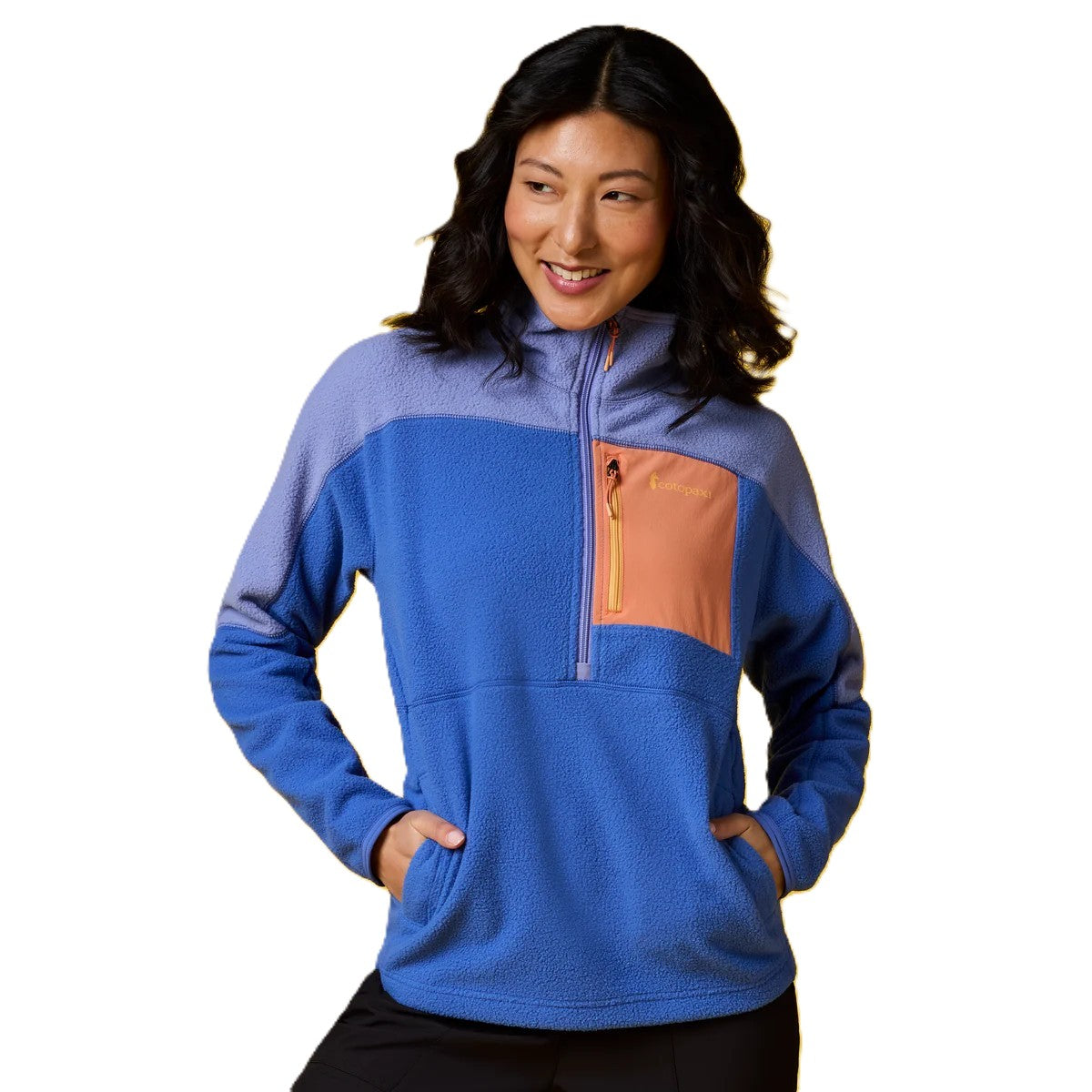 Abrazo Half Zip Fleece Jacket for Women - Aster and Azure