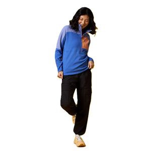 Abrazo Half Zip Fleece Jacket for Women - Aster and Azure