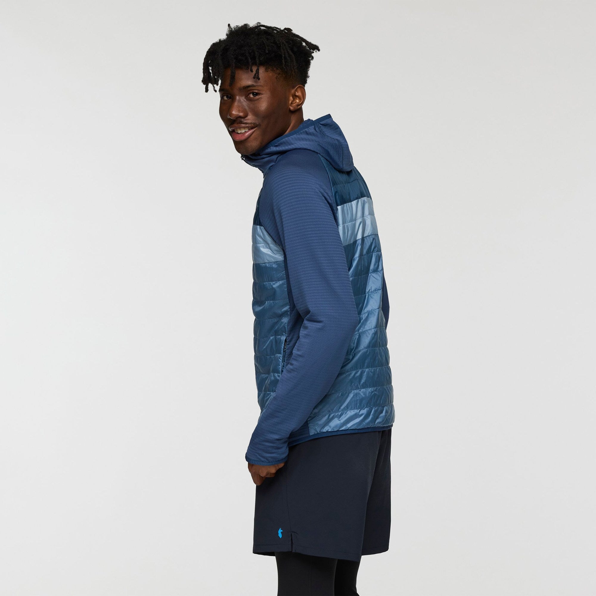 Capa Hybrid Insulated Hooded Jacket for Men - F25