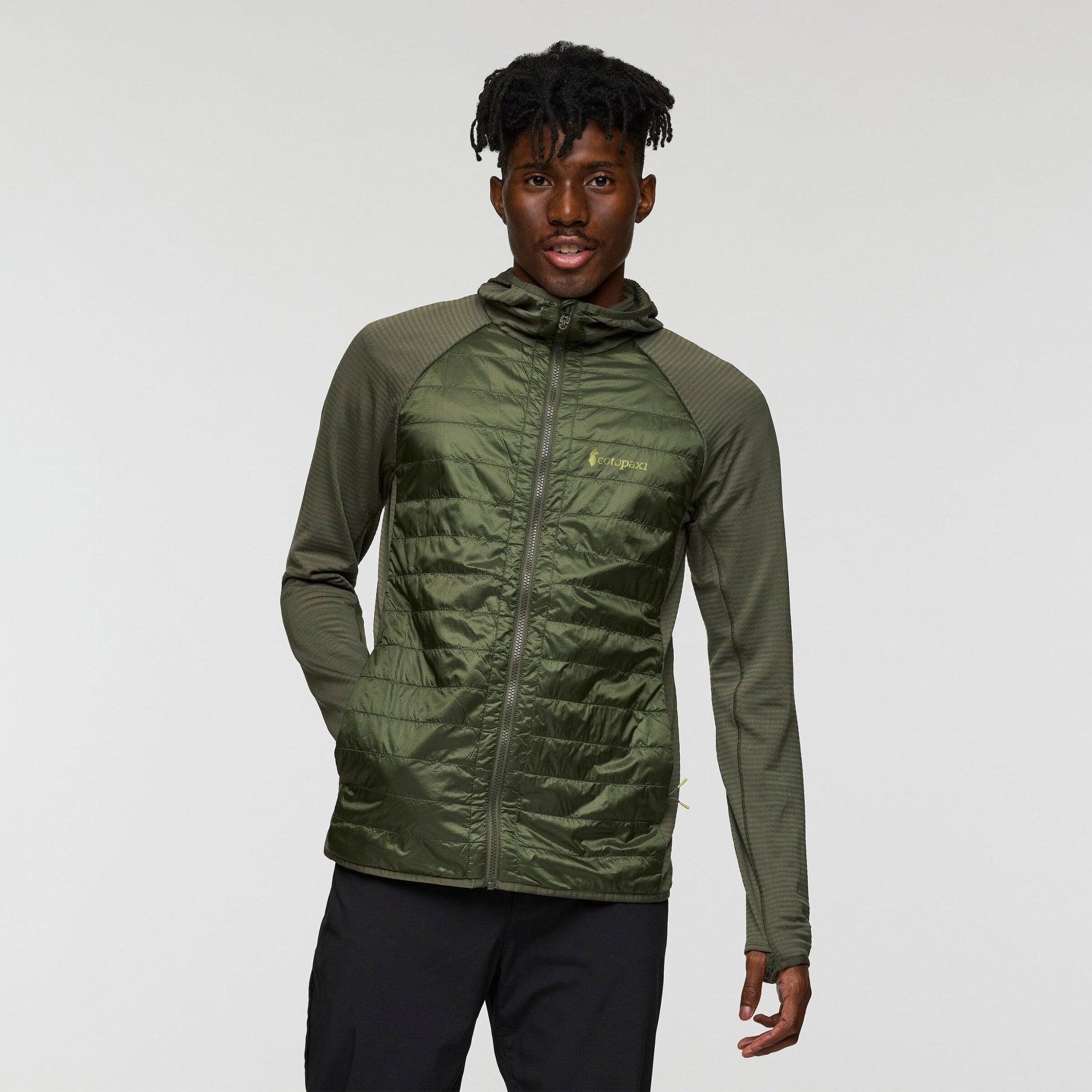 Capa Hybrid Insulated Hooded Jacket for Men - F25