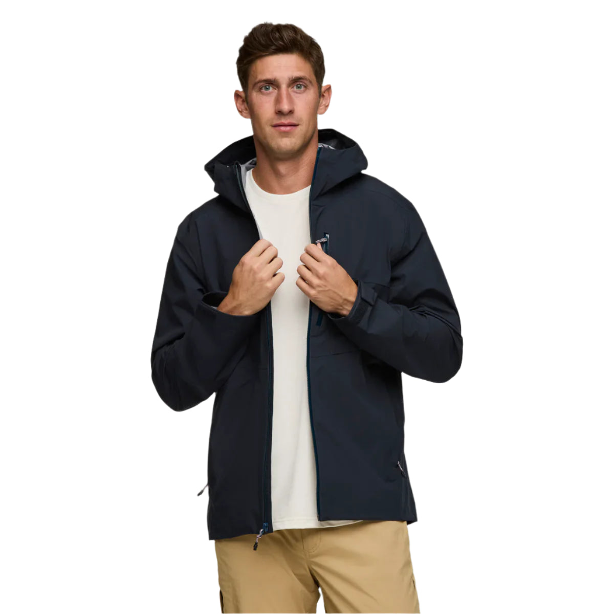 Impermeo 3L Hooded Shell Jacket for Men - Forests, Tides, and