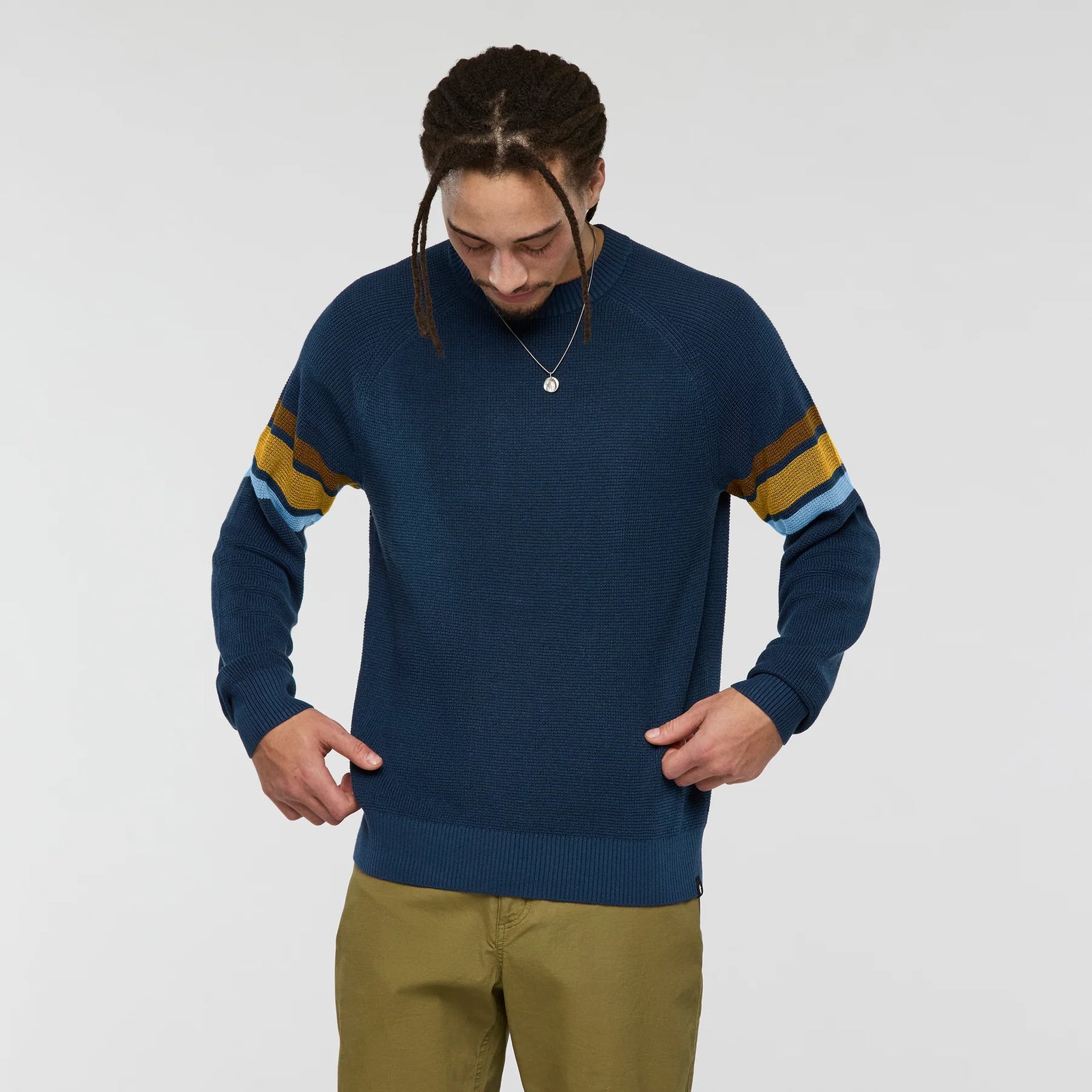 Libre Waffle Crew Sweater for Men