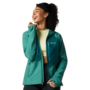 Yermo Hooded Jacket for Women - Juniper and Deep Ocean