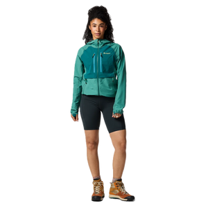 Yermo Hooded Jacket for Women - Juniper and Deep Ocean