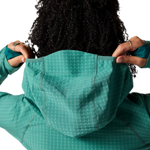 Yermo Hooded Jacket for Women - Juniper and Deep Ocean