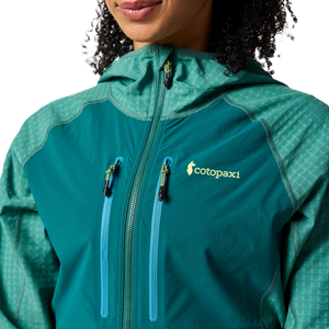 Yermo Hooded Jacket for Women - Juniper and Deep Ocean