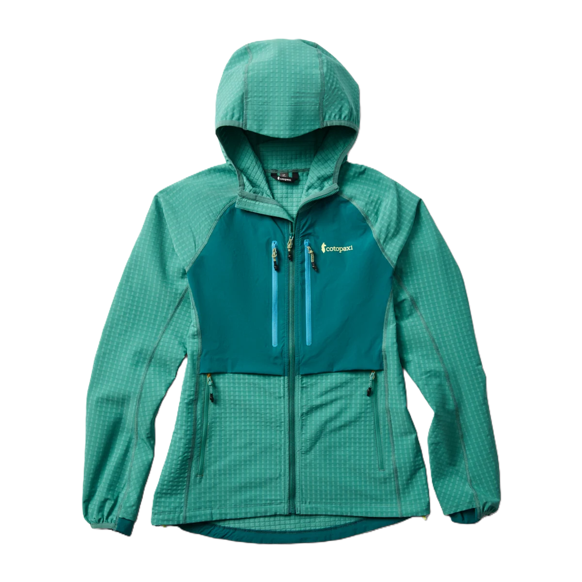 Yermo Hooded Jacket for Women - Juniper and Deep Ocean