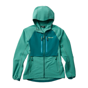 Yermo Hooded Jacket for Women - Juniper and Deep Ocean