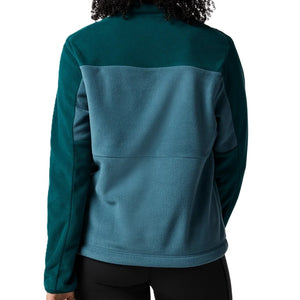 Encima Fleece Pullover for Women - Deep Ocean and Firefly