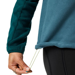 Encima Fleece Pullover for Women - Deep Ocean and Firefly