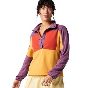 Encima Fleece Pullover for Women - Mystic and Honeycomb