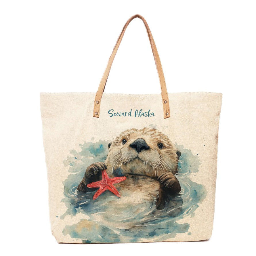 Sea Otter Tote Bag