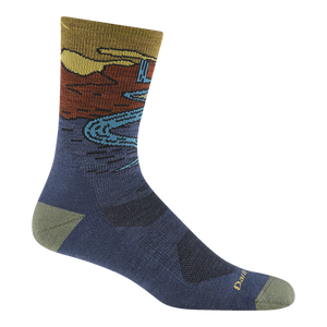 Chasing Waterfalls Micro Crew Lightweight Hiking Sock for Men