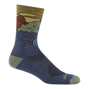 Chasing Waterfalls Micro Crew Lightweight Hiking Sock for Men